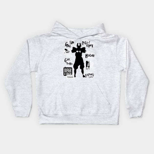 ATLA: Aang Quotes Kids Hoodie by firlachiel